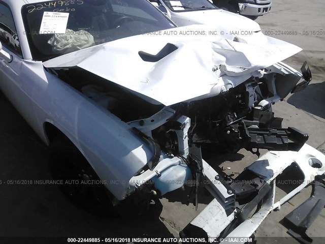 2C3CDZAG6FH747774 - 2015 DODGE CHALLENGER SXT WHITE photo 6