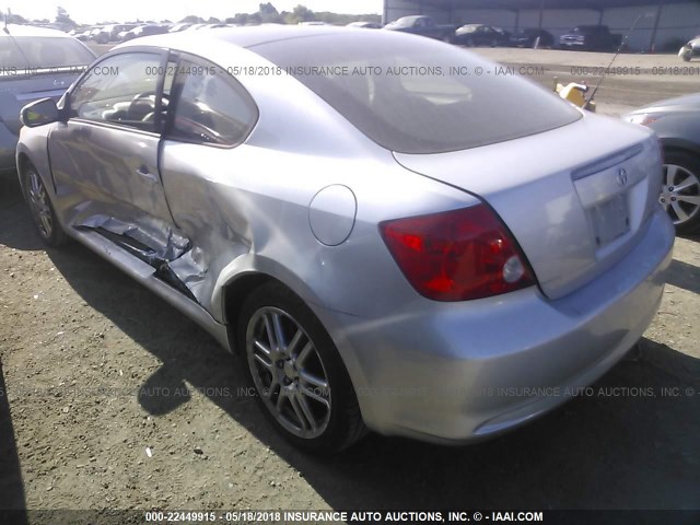JTKDE177760112209 - 2006 TOYOTA SCION TC ვერცხლისფერი ფოტო 3