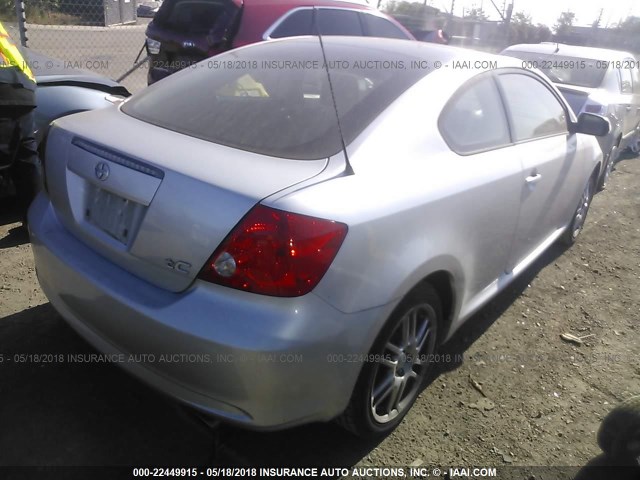 JTKDE177760112209 - 2006 TOYOTA SCION TC ვერცხლისფერი ფოტო 4