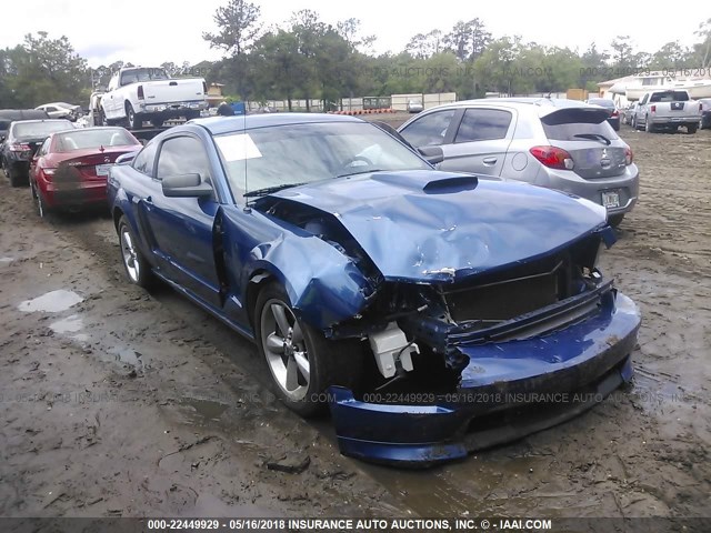 1ZVHT82HX75272528 - 2007 FORD MUSTANG GT BLUE photo 1