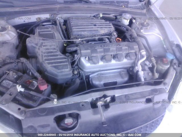 1HGEM22375L035087 - 2005 HONDA CIVIC DX VP 银色 照片 10