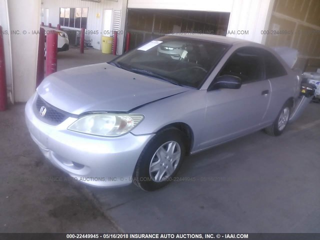 1HGEM22375L035087 - 2005 HONDA CIVIC DX VP 银色 照片 2