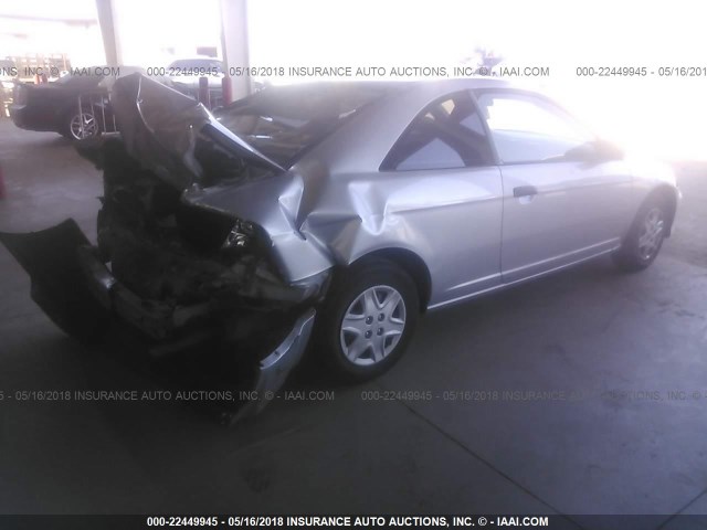 1HGEM22375L035087 - 2005 HONDA CIVIC DX VP 银色 照片 4
