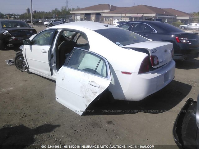 1G1ZB5E16BF261013 - 2011 CHEVROLET MALIBU LS 白色 照片 3