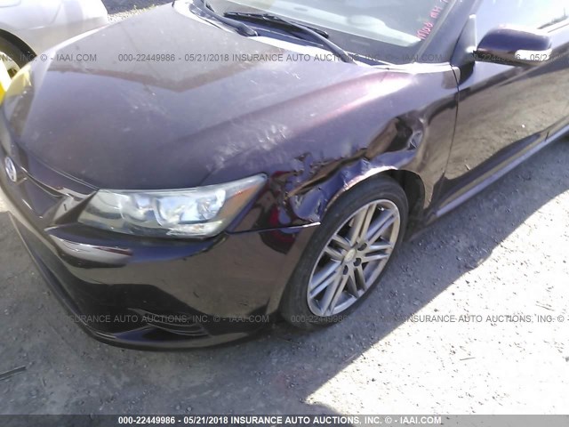 JTKJF5C77C3034330 - 2012 TOYOTA SCION TC 勃艮第红 照片 6