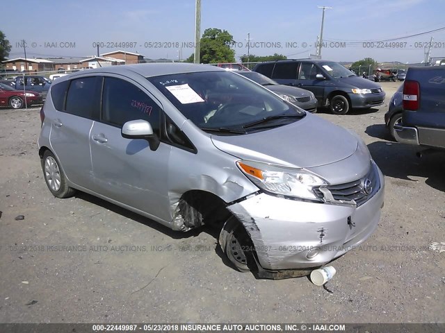 3N1CE2CP2EL354666 - 2014 NISSAN VERSA NOTE S/S PLUS/SV/SL SILVER photo 1