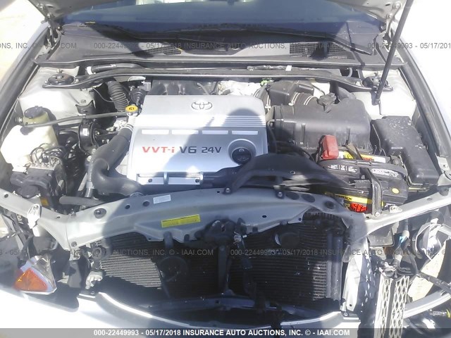 4T1BF30K54U584271 - 2004 TOYOTA CAMRY LE/XLE/SE ვერცხლისფერი ფოტო 10