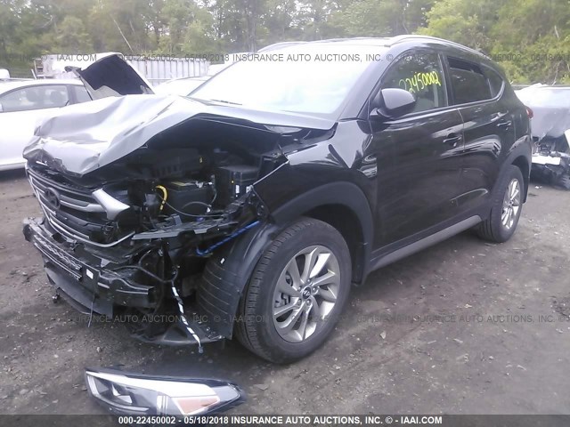 KM8J3CA41HU290795 - 2017 HYUNDAI TUCSON LIMITED/SPORT AND ECO/SE BLACK photo 2