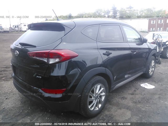 KM8J3CA41HU290795 - 2017 HYUNDAI TUCSON LIMITED/SPORT AND ECO/SE BLACK photo 4