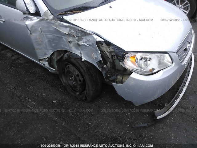 KMHDU46D59U596103 - 2009 HYUNDAI ELANTRA GLS/SE SILVER photo 6