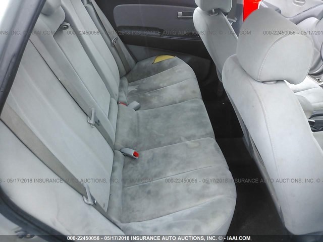 KMHDU46D59U596103 - 2009 HYUNDAI ELANTRA GLS/SE SILVER photo 8