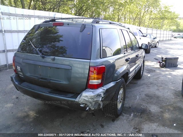1J4GW48S94C271244 - 2004 JEEP GRAND CHEROKEE LAREDO/COLUMBIA/FREEDOM 绿色 照片 4