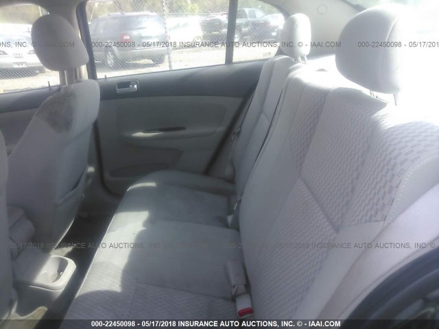 1G1AL52F957528590 - 2005 CHEVROLET COBALT LS BLACK photo 8