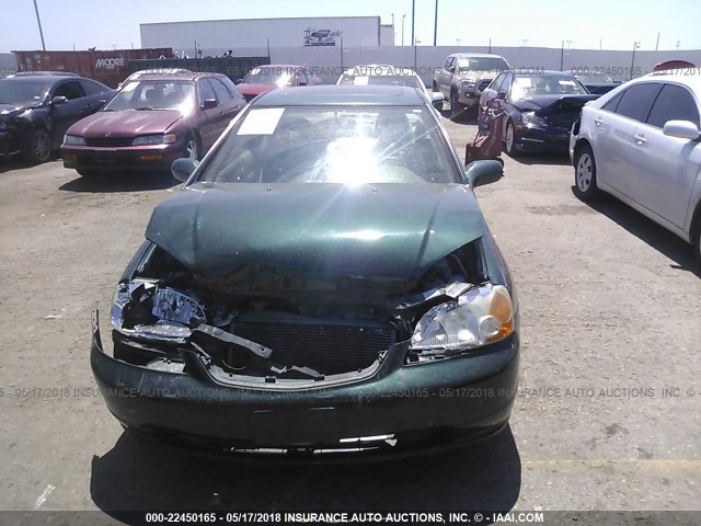 1HGEM22961L061095 - 2001 HONDA CIVIC SI/EX GREEN photo 6