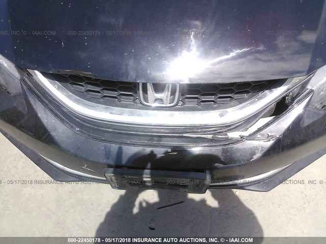 19XFB2F53DE242040 - 2013 HONDA CIVIC LX BLACK photo 6