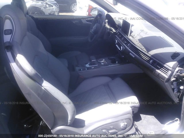 WAUY4GF59JN006612 - 2018 AUDI S5 PREMIUM PLUS 银色 照片 5