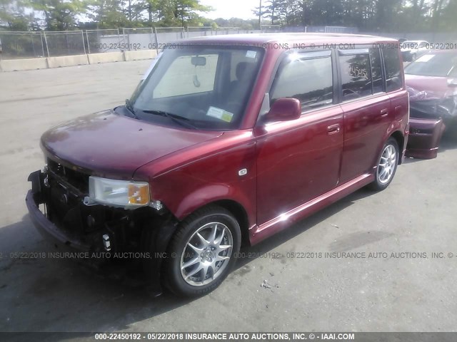 JTLKT324164087303 - 2006 TOYOTA SCION XB RED photo 6