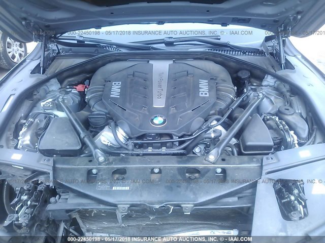 WBAYF8C54DD140006 - 2013 BMW 750 LXI GRAY photo 10