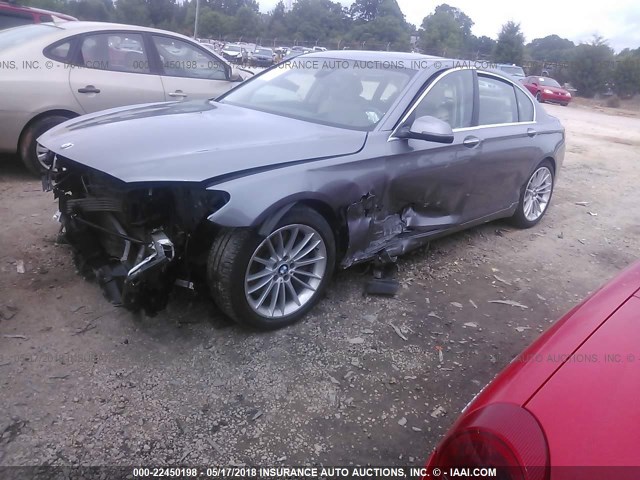 WBAYF8C54DD140006 - 2013 BMW 750 LXI GRAY photo 2