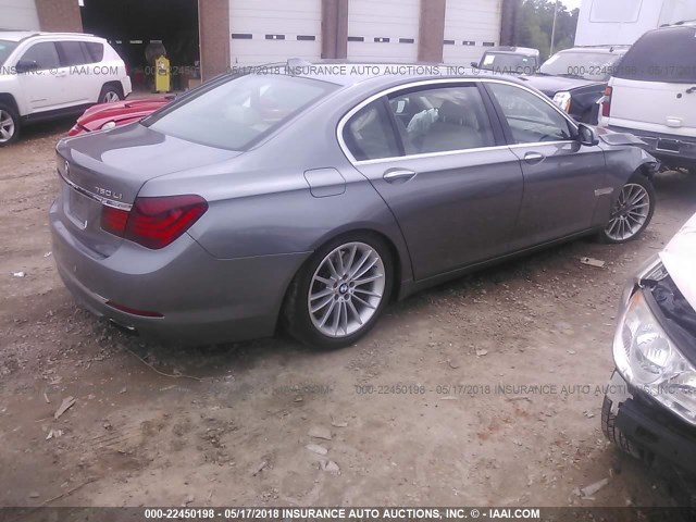 WBAYF8C54DD140006 - 2013 BMW 750 LXI GRAY photo 4