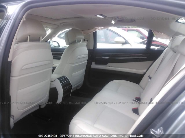 WBAYF8C54DD140006 - 2013 BMW 750 LXI GRAY photo 8