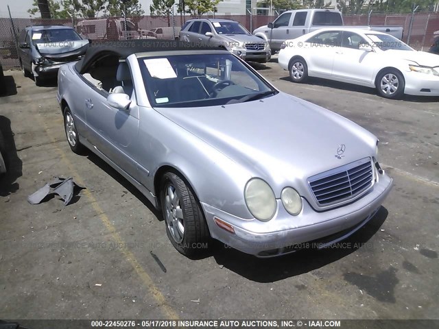 WDBLK65G1YT039737 - 2000 MERCEDES-BENZ CLK 320 SILVER photo 1