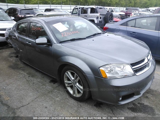 1B3BD1FG1BN620631 - 2011 DODGE AVENGER MAINSTREET GRAY photo 1