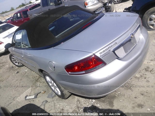 1C3EL55R75N662349 - 2005 CHRYSLER SEBRING TOURING SILVER photo 3