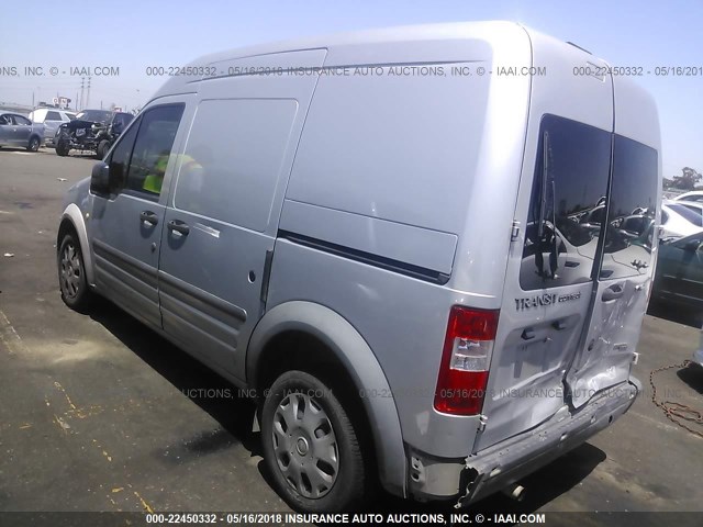 NM0LS7CN0DT165491 - 2013 FORD TRANSIT CONNECT XL SILVER photo 3