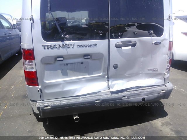 NM0LS7CN0DT165491 - 2013 FORD TRANSIT CONNECT XL SILVER photo 6