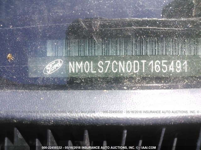 NM0LS7CN0DT165491 - 2013 FORD TRANSIT CONNECT XL SILVER photo 9
