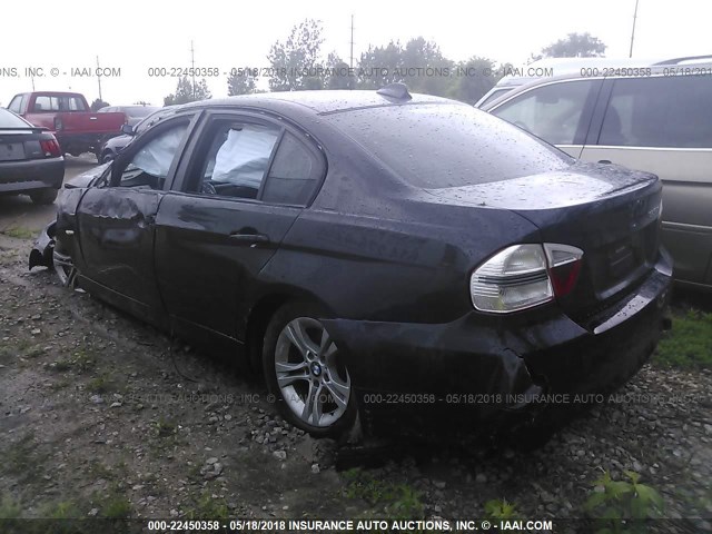 WBAVC93538K036481 - 2008 BMW 328 XI შავი ფოტო 3
