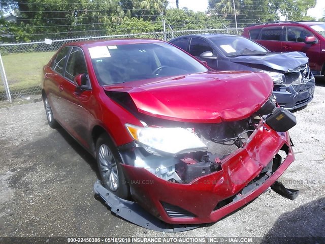 4T1BF1FK3CU542160 - 2012 TOYOTA CAMRY SE/LE/XLE RED photo 6