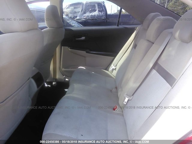 4T1BF1FK3CU542160 - 2012 TOYOTA CAMRY SE/LE/XLE RED photo 8