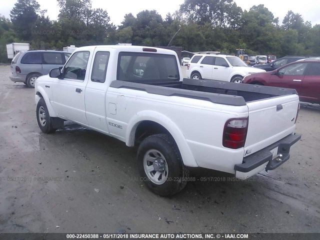 1FTYR14U51TA99491 - 2001 FORD RANGER SUPER CAB WHITE photo 3