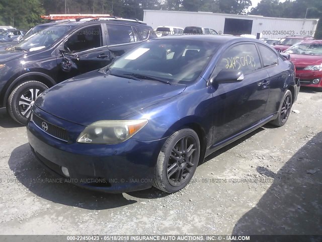 JTKDE177560131728 - 2006 TOYOTA SCION TC BLUE photo 2