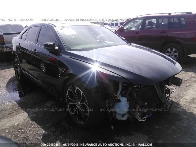 1FAHP2KT7FG130154 - 2015 FORD TAURUS SHO BLACK photo 1