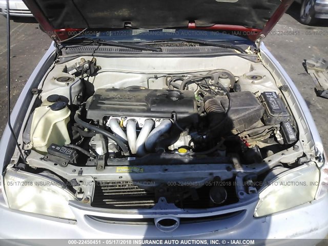 1NXBR12E2YZ413891 - 2000 TOYOTA COROLLA VE/CE/LE SILVER photo 10