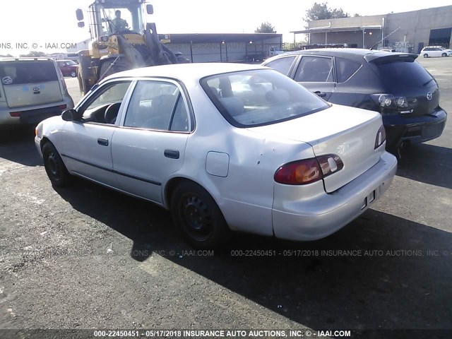 1NXBR12E2YZ413891 - 2000 TOYOTA COROLLA VE/CE/LE 银色 照片 3