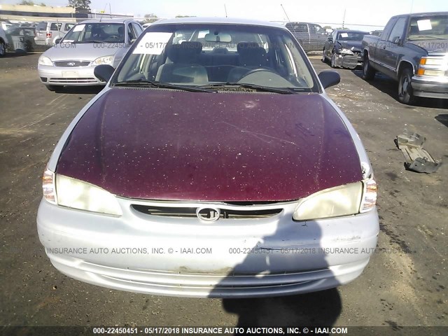 1NXBR12E2YZ413891 - 2000 TOYOTA COROLLA VE/CE/LE 银色 照片 6