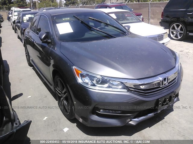 1HGCR2F54GA152421 - 2016 HONDA ACCORD SPORT GRAY photo 1