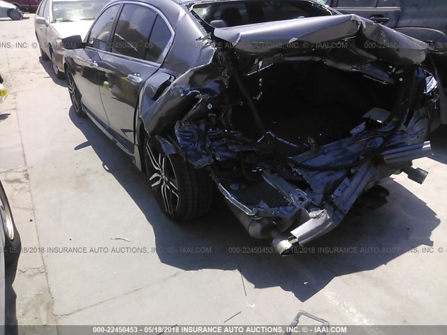 1HGCR2F54GA152421 - 2016 HONDA ACCORD SPORT 灰色 照片 3