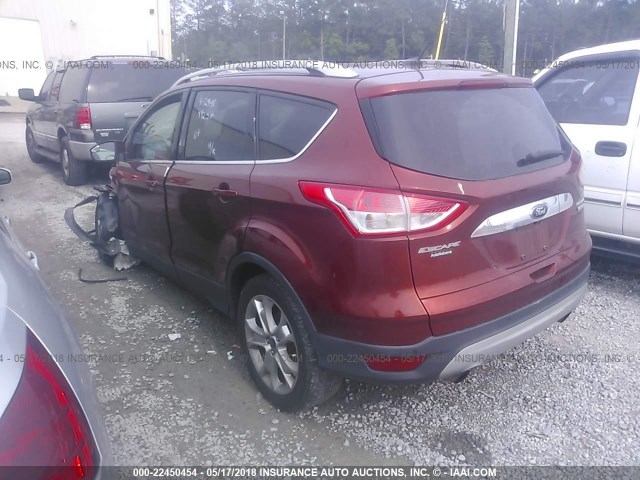 1FMCU0JX7GUA17941 - 2016 FORD ESCAPE TITANIUM RED photo 3