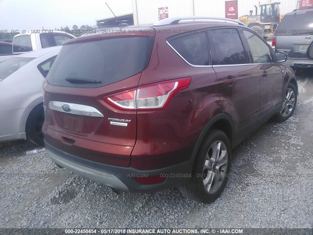 1FMCU0JX7GUA17941 - 2016 FORD ESCAPE TITANIUM RED photo 4