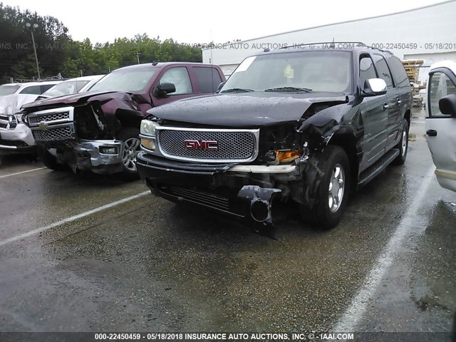 1GKFK66U75J263903 - 2005 GMC YUKON XL DENALI BLACK photo 2