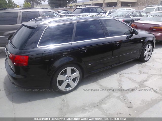 WAUSG78E26A033837 - 2006 AUDI A4 S-LINE 3.2 AVANT QUATTRO BLACK photo 4