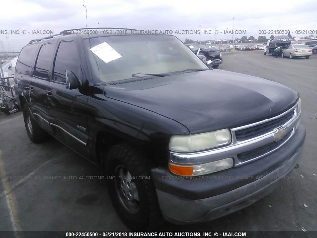 3GNEC16T7YG145359 - 2000 CHEVROLET SUBURBAN C1500 BLACK photo 1