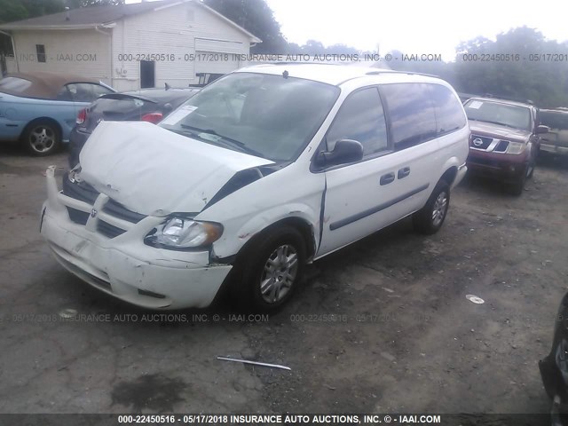 1D4GP24R16B641091 - 2006 DODGE GRAND CARAVAN SE WHITE photo 2