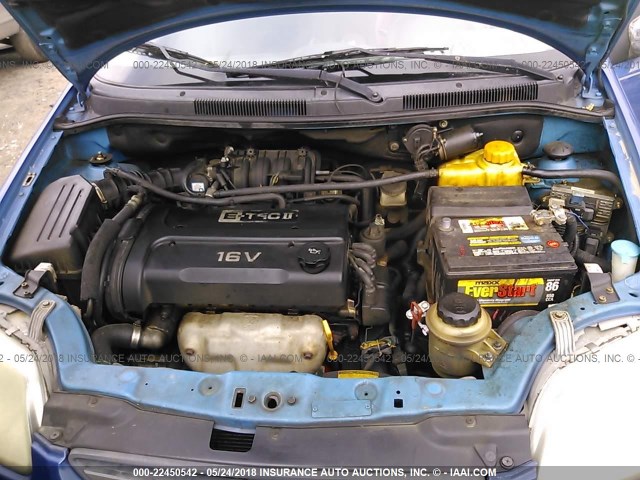 KL1TD66656B517170 - 2006 CHEVROLET AVEO LS BLUE photo 10