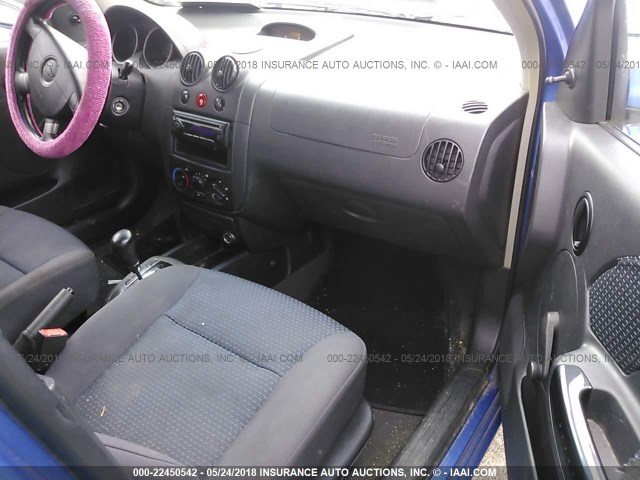 KL1TD66656B517170 - 2006 CHEVROLET AVEO LS BLUE photo 5